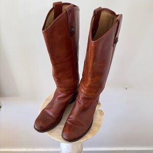 Frye 'Melissa' Button Boot- Cognac Size 6.5